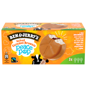 Ben & Jerry's Salted Caramel Brownie Peace Pop 240ml